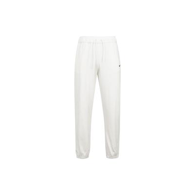 Solid Color Logo Drawstring Casual Pants Women Bottoms White DM6420-133