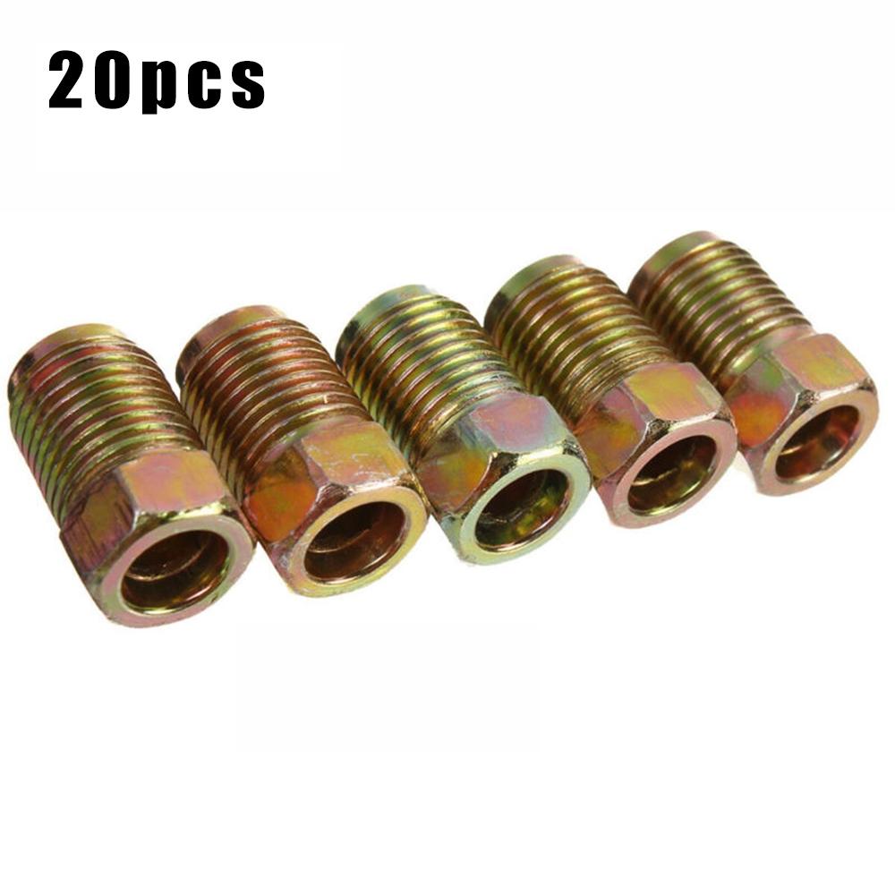 Brake Line Fittings Nuts End Union Male 10mm*1mm 20x Set Inverted Flares