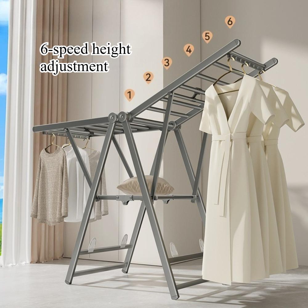 Floor Standing Clothes Hanger Balcony Foldable Clothes Hanger Multi-layer Quilting Rack Large Clothes Hanger Cotton Quilt Drying