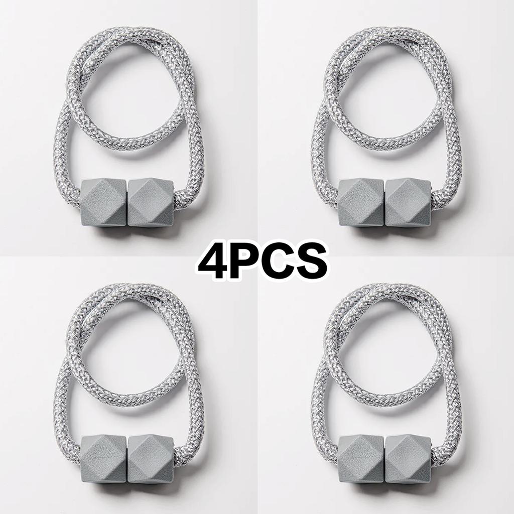 4 ks Moderní minimalistické elegantní magnetické spony na závěsy ve tvaru Rubikovy kostky Výprodej pro ložnici, obývací pokoj, kuchyň