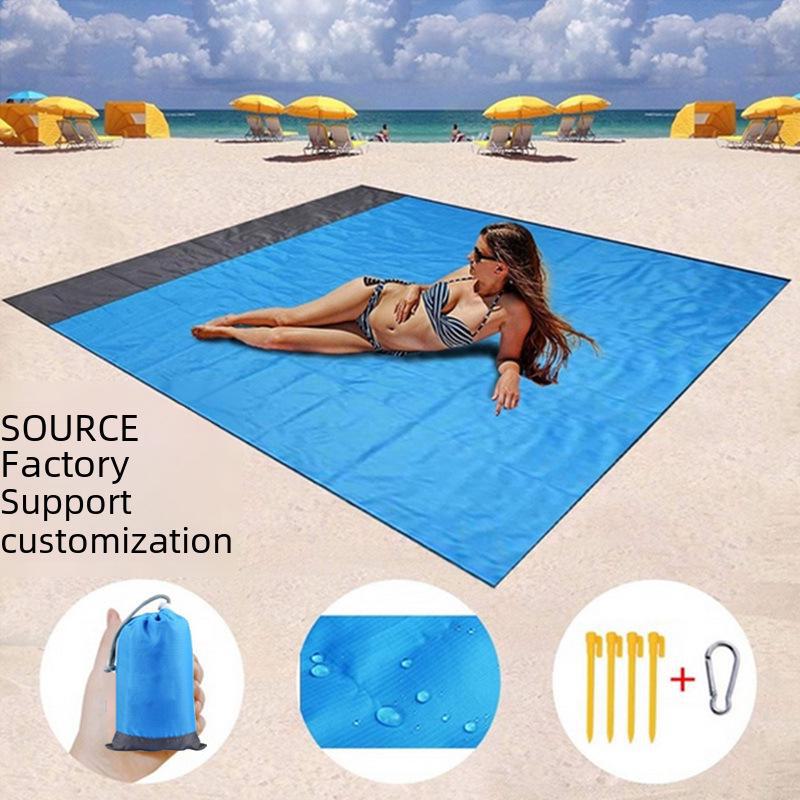 

Lightweight Oxford Outdoor Picnic Mat: Waterproof & Portable Folding Beach Blanket. 140*200cm помаранчевий