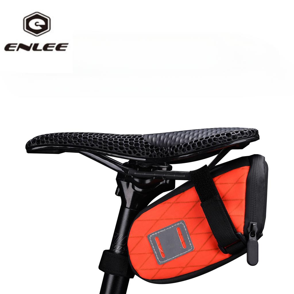 ENLEE Bicycle Saddle Rear Tail Bag, Mountain Road Bike Waterproof Trailer Seat Cushion Bag Quick Release Tool Riding Bag