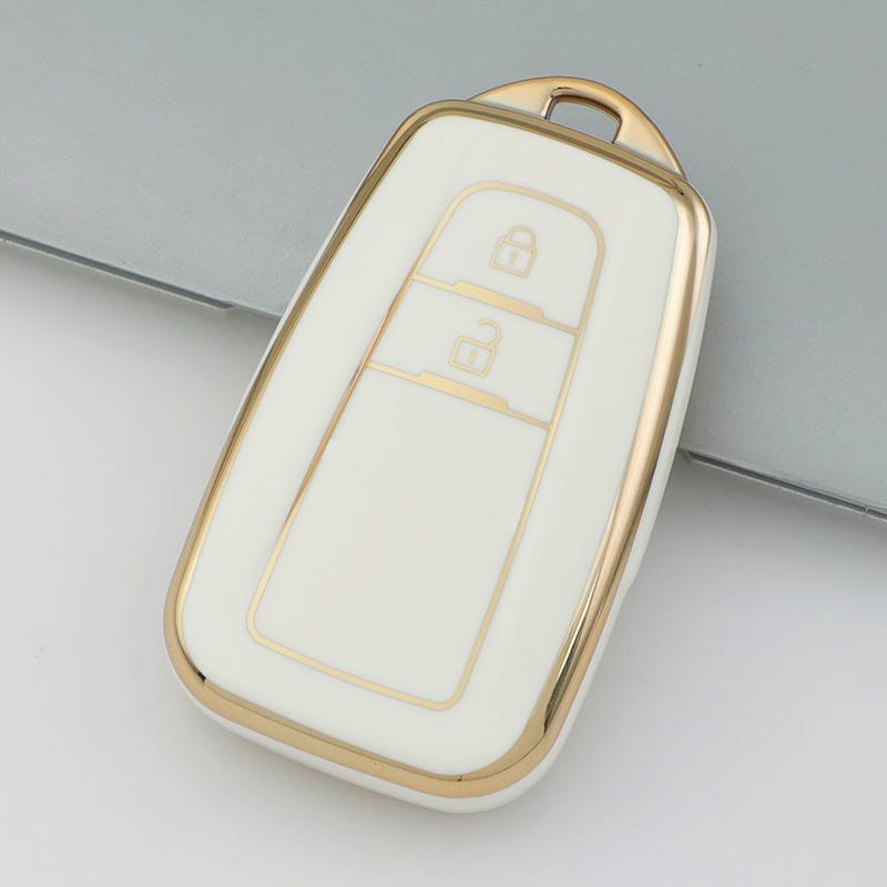 2/3/4 Buttons Tpu Car Key Case Cover For Toyota Corolla Prius Camry Chr C-Hr Rav4 Altis Land Cruiser Prado Key Shell Fob Keyring
