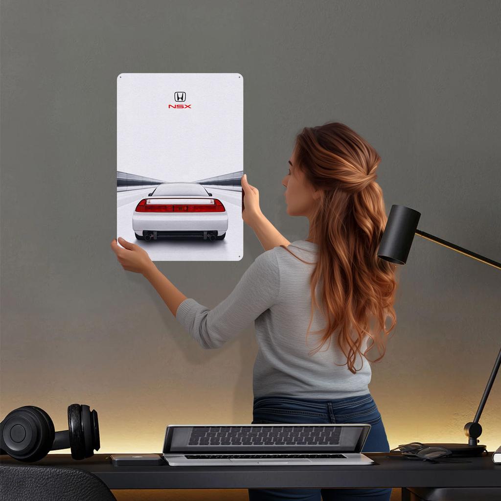 Honda NSX 1990 Metal Signs Car Poster Bar Accessories for Home Decor Custom Tinplate Sign for Wall Art Decoration Retro Man Cave