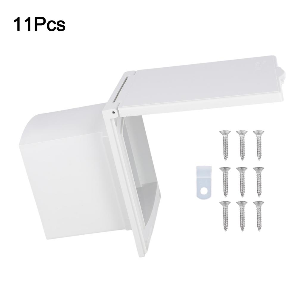 Square Connection Socket for Caravan and Camping IP44 Waterproof 16A 230V External Mains Input for Mobile Homes