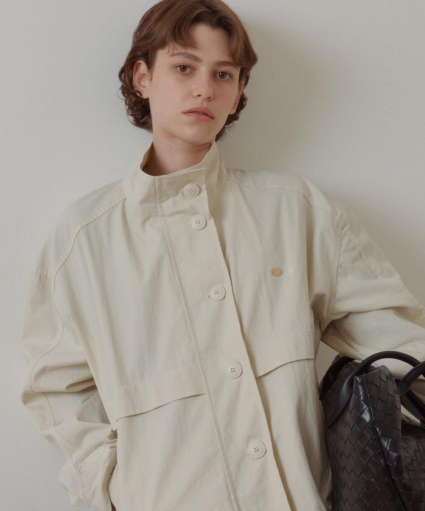 ANOETIC Anc Multi Pocket Harrington Jacket_Ivory