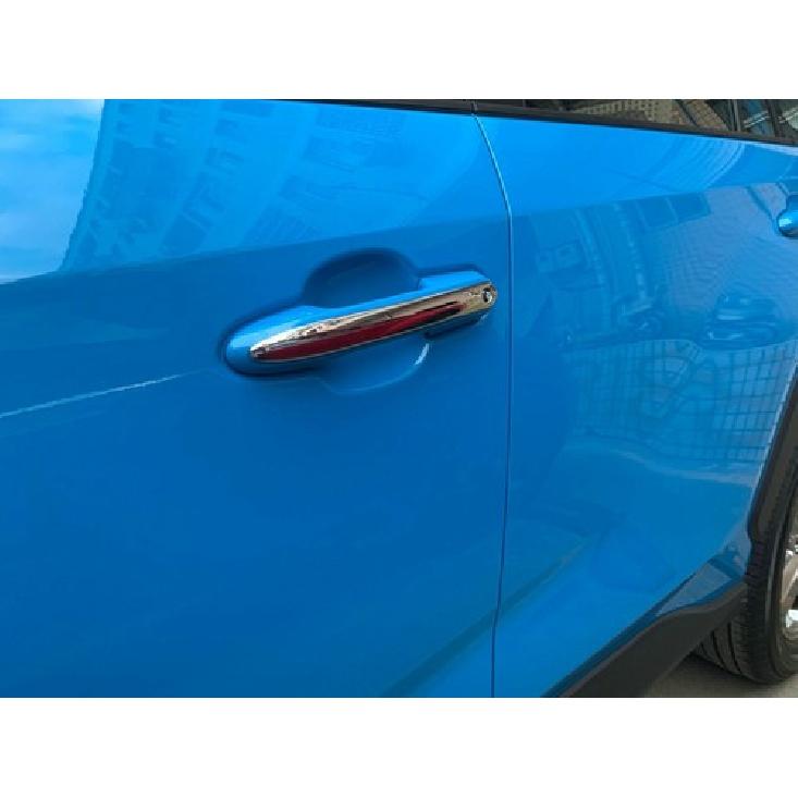 Exterior Chrome Door Handles Stripe Cover Trim for - Toyota RAV4 4PCS