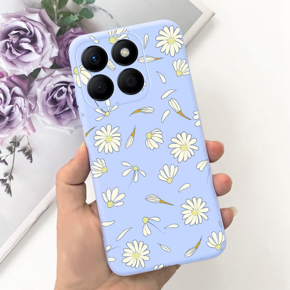 Women Fashion Girly Phone Case For Huawei Honor X9b Honor X8b Coque Funda Flower Pattern Soft Silicone Funda HonorX9b 5G Coques