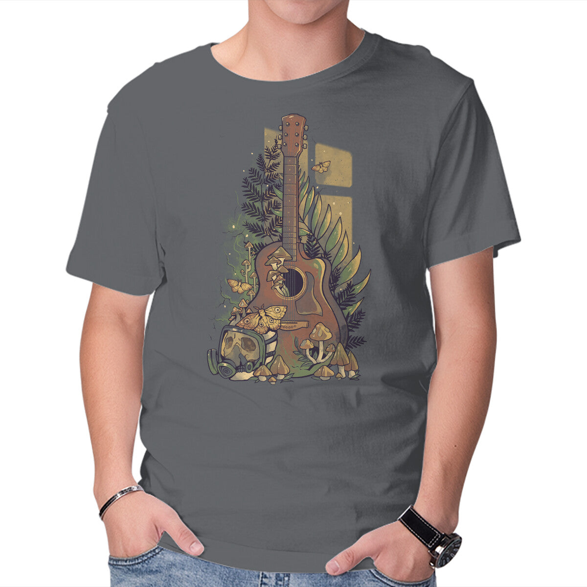 Unisex Crew Neck T-Shirt Survival Song Graphic Short Sleeve Casual Tee M
