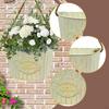 Creative Semi-circular Hanging Flower Pot Wall Planter with Rope for Home Decor Housewarming