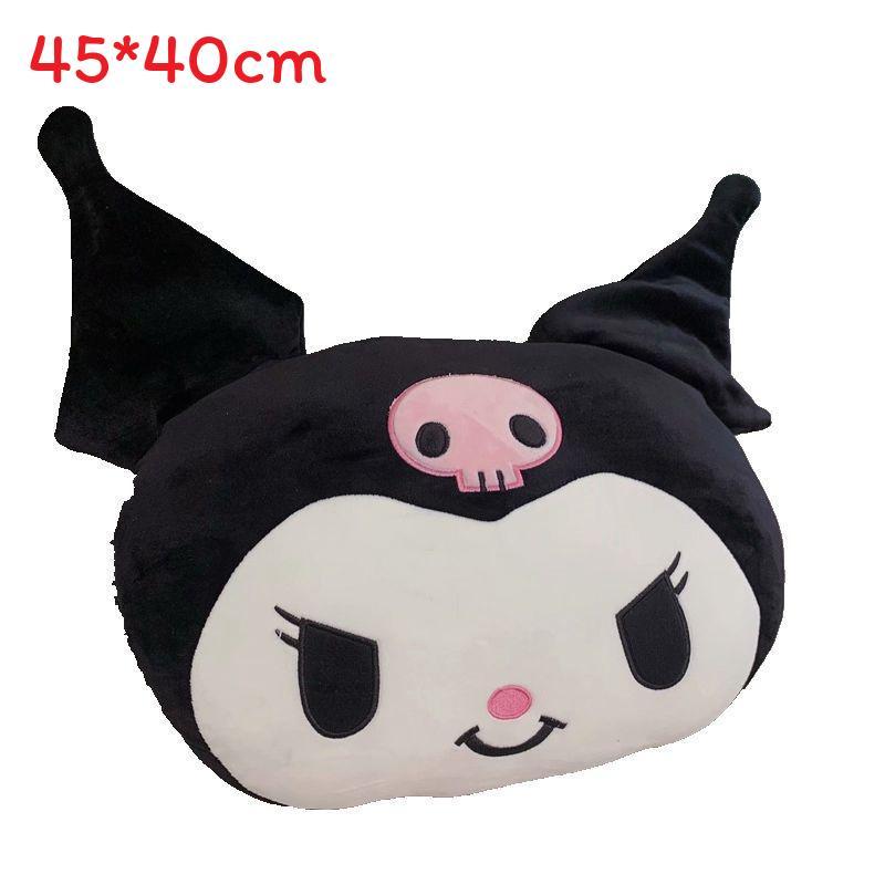 Cartoon Little Kuromi Pillow With Plush Cover For Children Bedroom Decor