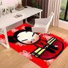 1pc Pucca3 Print Area Rug - Soft, Washable Non-Slip Indoor Mat for Office Chairs, Living Room, Home Office Decorative Rug