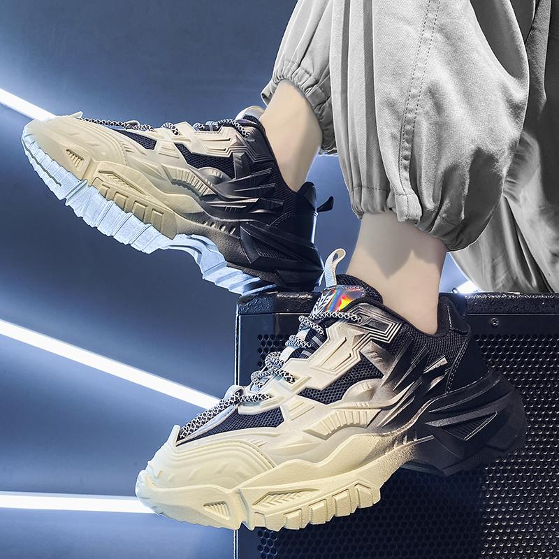 Punk Men Casual Shoes New Sneakers Male 2024 Chunky Walking Sport Shoes Trend Running Basketball Sneakers Outdoor Comfortable