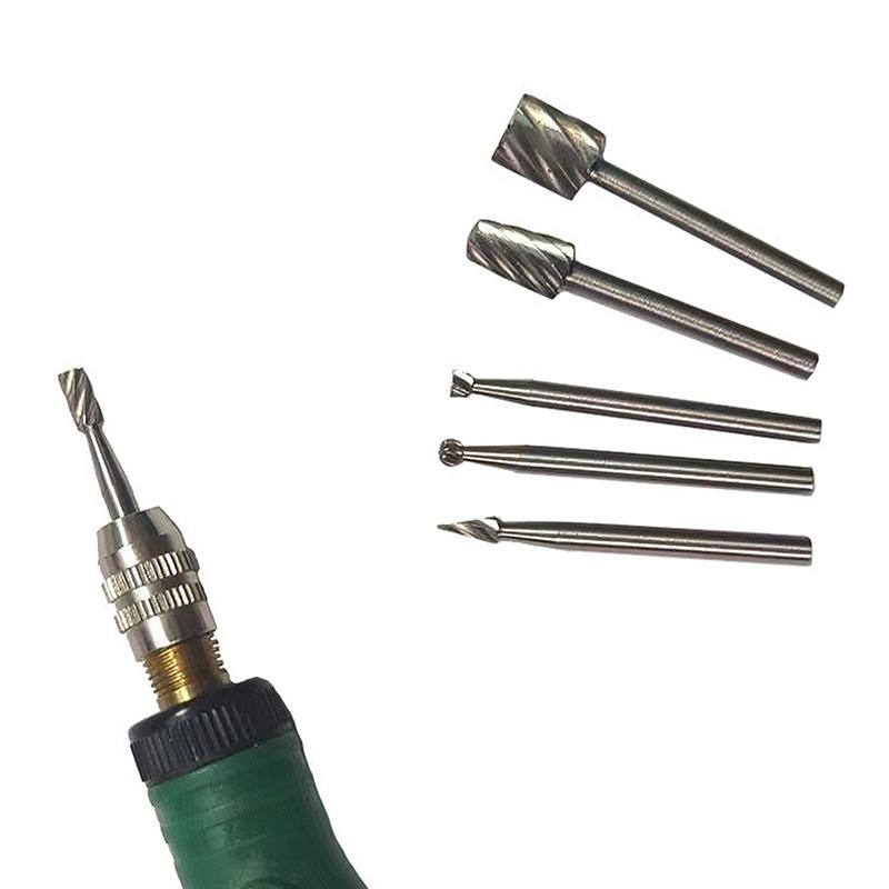6Pc High-Speed Steel Woodworking Small Rotary File Grinding Head Diy Carpenter Polishing And Trimming Electric Tool Set