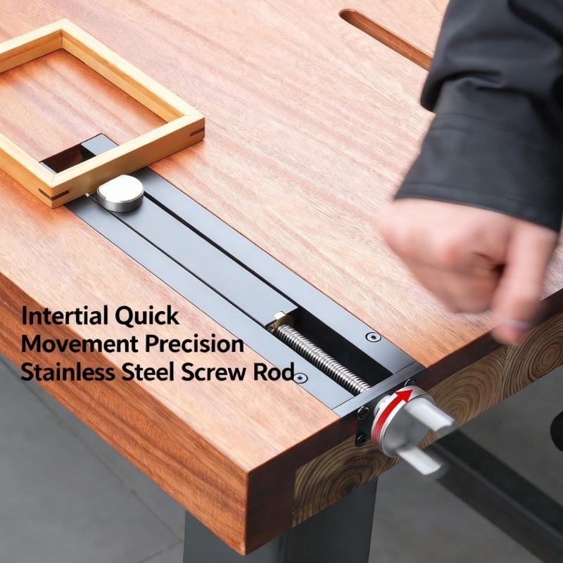 Stable Benches Tail Vise Ensuring Even Pressure for Safe Woodworking Tasks on Standard Workbenches for Stable Working