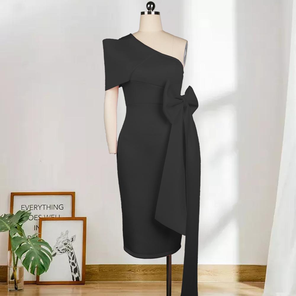 robe one shoulder soiree
