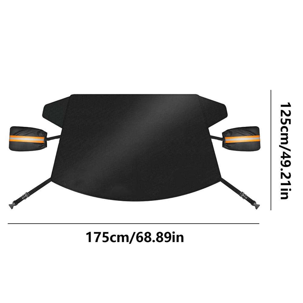 

69x49 Inch Windshield Snow Cover Anti Frost Freezing Snow Cover Snow Shield Windshield Sunshades Windshield Cover Sun Cover чёрный