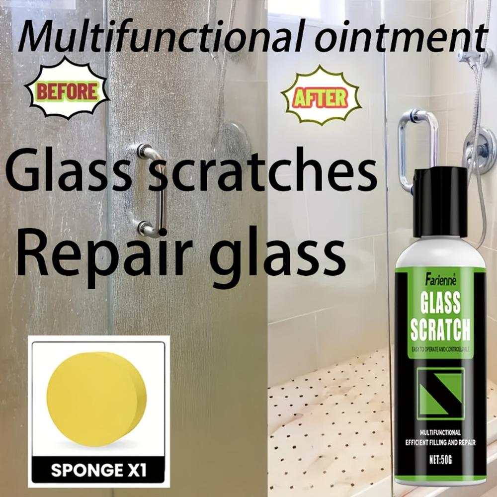 Crème de Réparation des Rayures sur Verre, Crème de Réparation des Rayures sur Verres de Lunettes, Lunettes de Protection, Fenêtre, Verre de Voiture, Crème de Réparation des Rayures sur Porte de Douche en Verre,