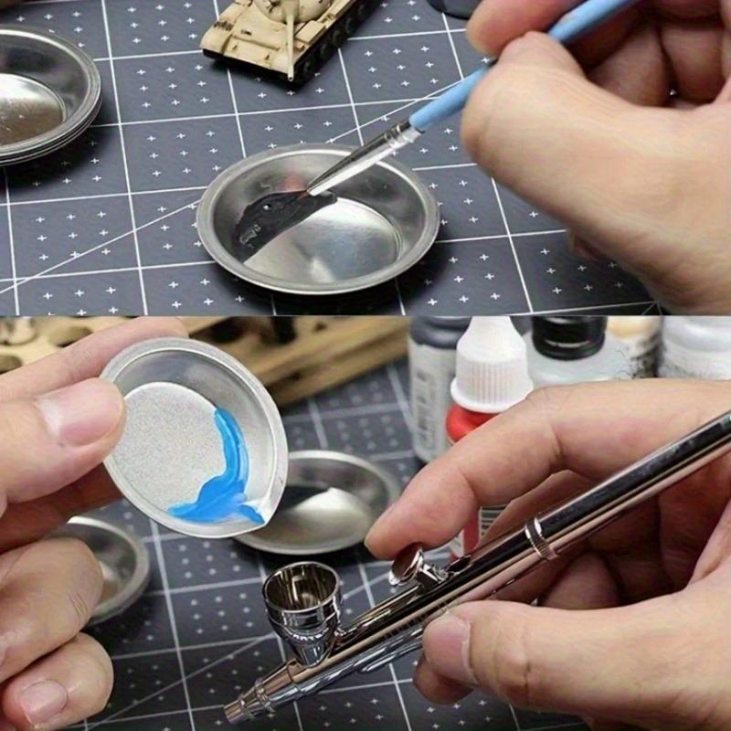 6/12/24pcs Stainless Steel Painting Color Bowls 5cm Oil Paint Trays Paint Color Mixing Cups Color Mixer Painting Tools TMZ
