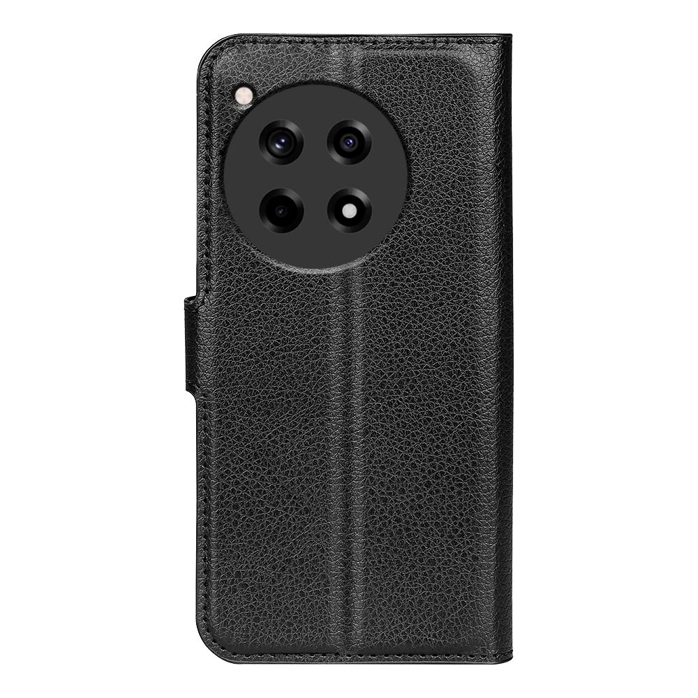 For OnePlus 12R 5G/Ace 3 5G Case Litchi Texture Leather Wallet Flip Cover