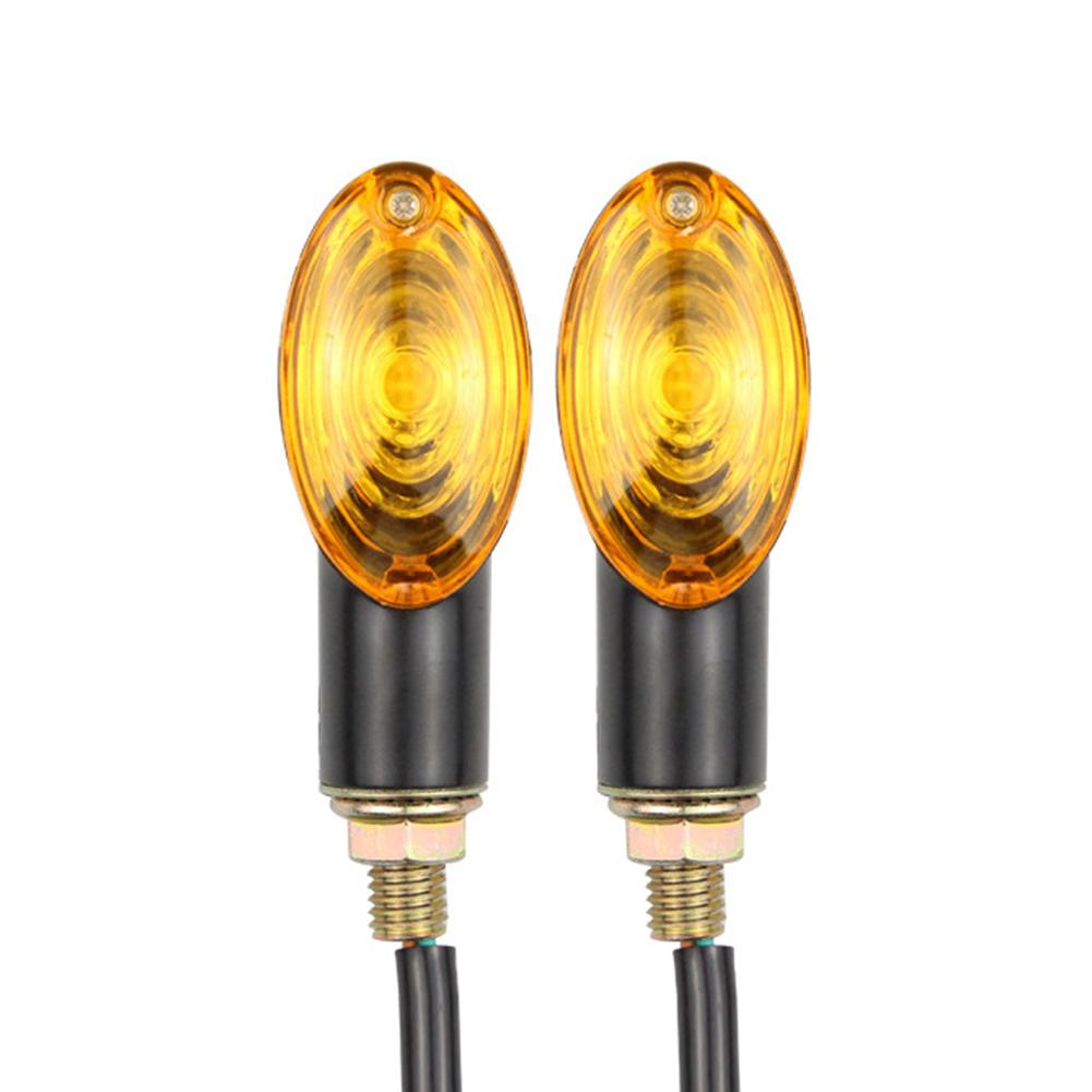 2Pcs Universal Motorcycle Turn Signal Lights Indicator Blinker For Honda Suzuki Kawasaki Yamaha Aprilia Incandescent Lamp