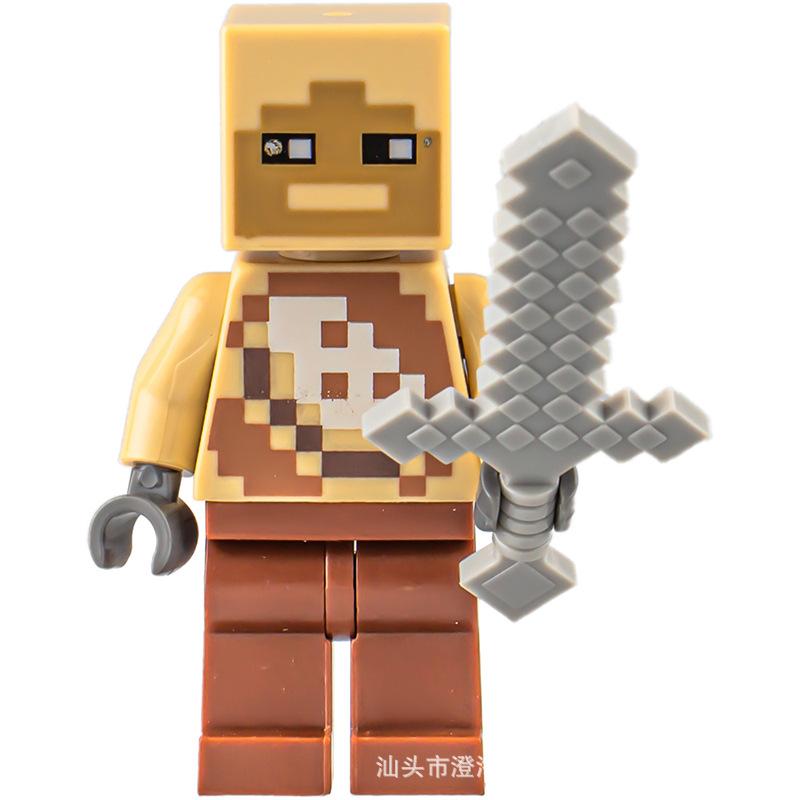 Ninja Warrior Superhero Doll With Weapon Single Building Block Assembly Toy