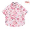 Hong Kong Style Vintage Sunflower Floral Shirt - Unisex Casual Short Sleeve