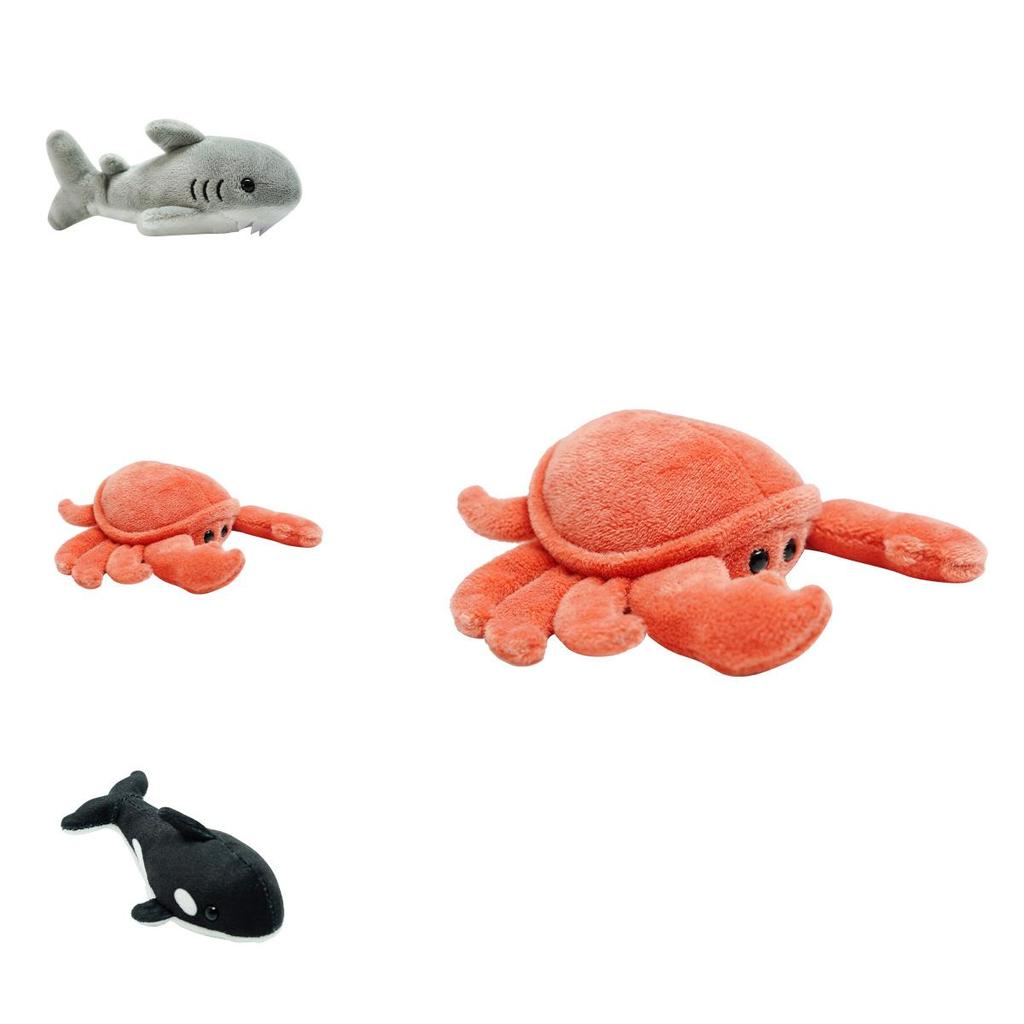 Adorabile Set di Marionette da Dito di Animali Marini con Polpo e Tartaruga Peluche per Divertimento in Famiglia