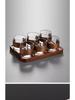 Walnut Wood Anti-Scald Glass Teacup - Japanese Kung Fu Master Tea Set for Home Use