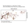 Stil chinezesc Floare Păsări Ilustrație Autocol de perete Camera de zi Canapea Fundal Decor Decals Tapet Autocolante de decorare a casei