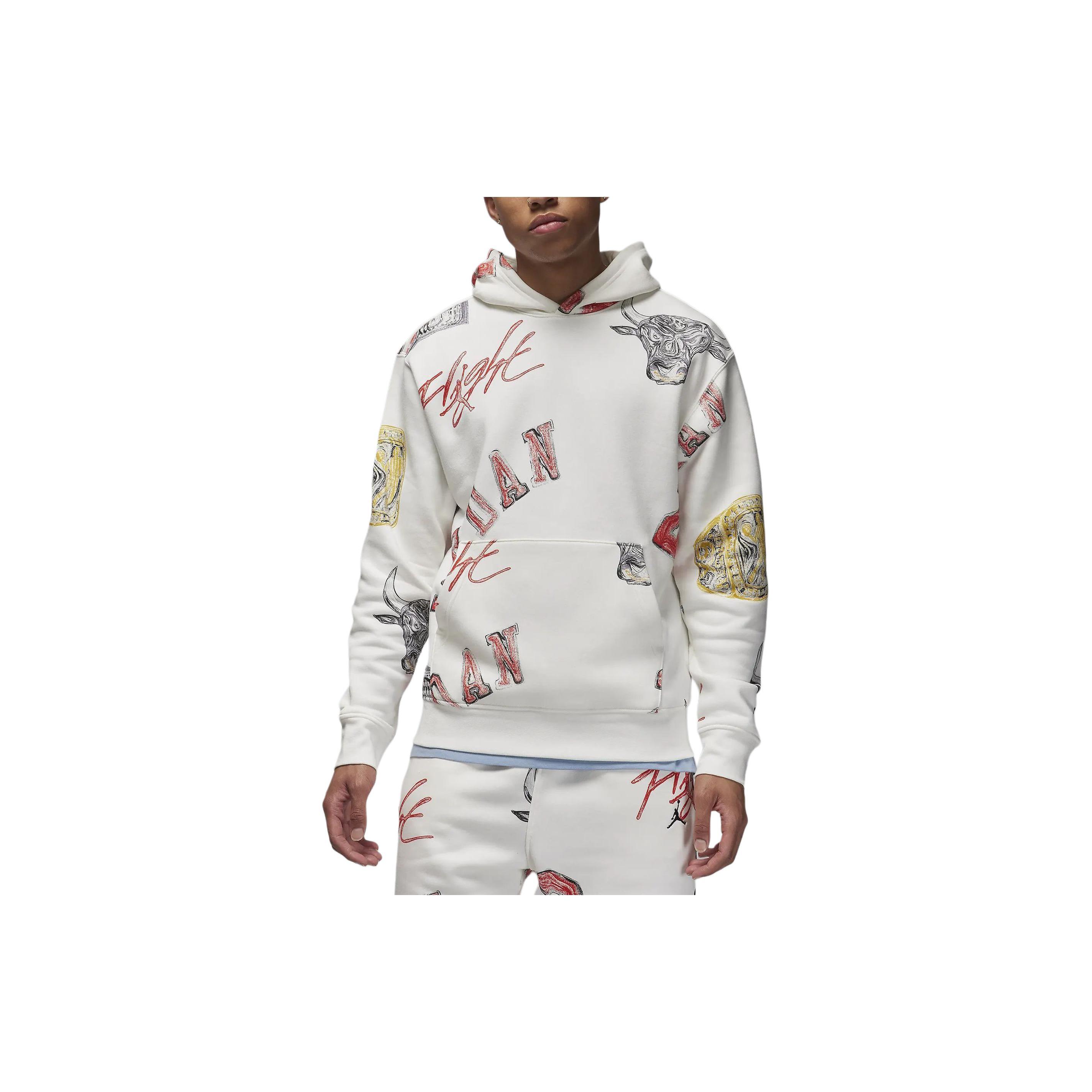 Jordan Brooklyn Fleece Sweatshirt Men s Sail White FN4545-133 M