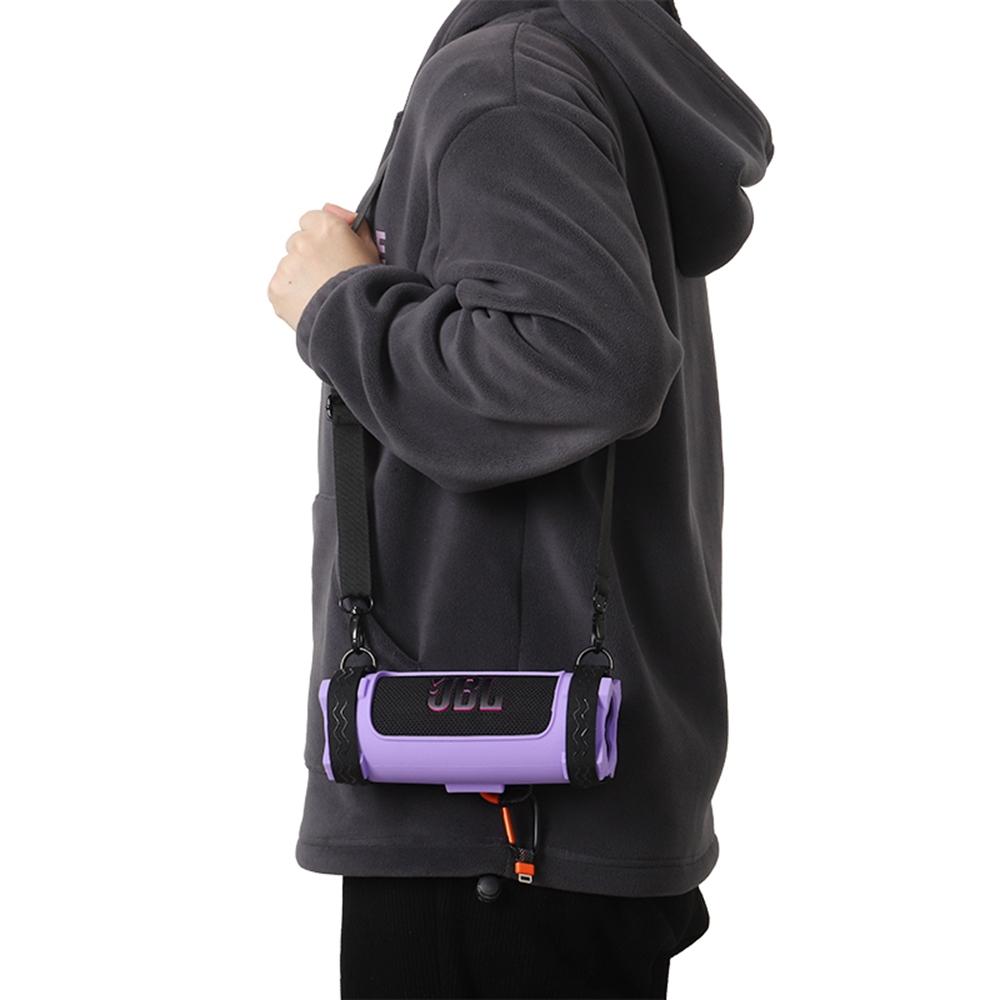 Für JBL Flip 7 Silikonhülle Stoßfest Staubdicht Kratzfest Lautsprecher Schutzhülle mit Tragegurten