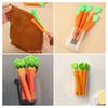 5Pcs Cute Carrot Design Food Sealing Clips Cereal Vegetable Coffee Bag Clips Anti-Slip Teeth Sealer Clips for Kitchen And Home