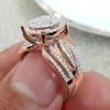 New Gypsy Women'S Ring, Women'S Engagement Full Rhinestone Ring Hand Accessories