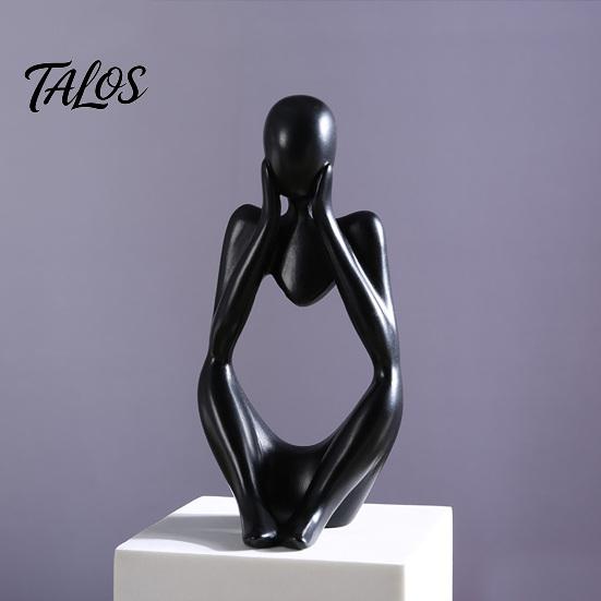 Talos Thinker Statue, Modern Abstract Art Sculpture, 3D Printed Collectible Figurine for Home Office Bookshelf Desktop Decor