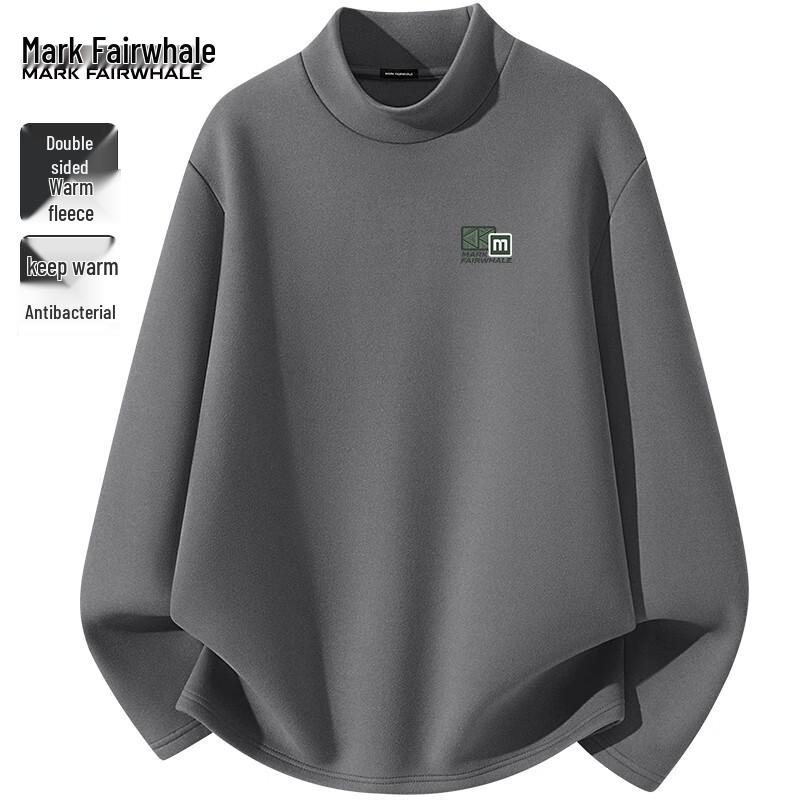 Mark Fairwhale Men's Double-Sided Velvet Thermal Long Sleeve T-Shirt