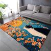 Cat Under The Cherry Blossoms Carpet for Living Room Bedroom Sofa Home Decoration Non-slip Floor Mat Modern Rugs for Gifts