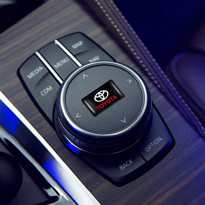 2026 Nytt För Toyota 4/10st Bilinteriördekaler Emblem Auto Styling Dekorationstillbehör För Toyota Rav4 Yaris hilux prius a