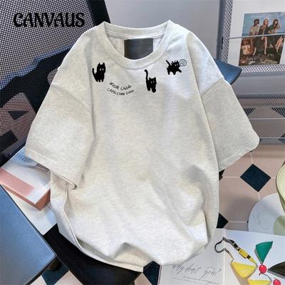 Damen Sommer Lockerer Casual Print Neues Allzweck-Kurzarm-Oberteil