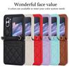 Fashion Crossbody Cards Slot Leather Case For OPPO Find N3 Flip N2 Flip Long Lanyard Strap Bracelet Cover
