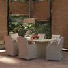 Day and Night - Day and Night Garden Dining Set 7 Pieces Brown Synthetic Rattan