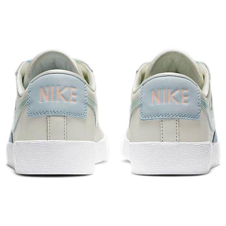 Nike Blazer Syntetisk Lær Lav Topp Skatesko Dame Sneaker Blå Hvit CZ8688-146