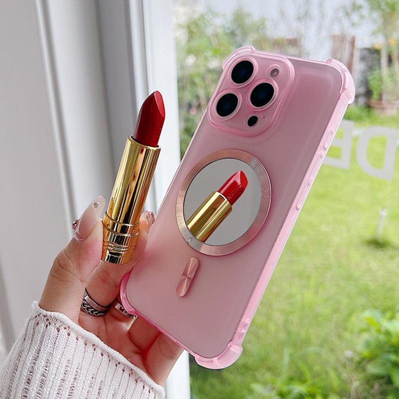 Shockproof Magnetic Makeup Mirror Phone Case For Xiaomi Redmi 14C A5 A4 A3 Note 14 POCO X7 M7 F7 13T 15T Pro Magsafe Soft Cover