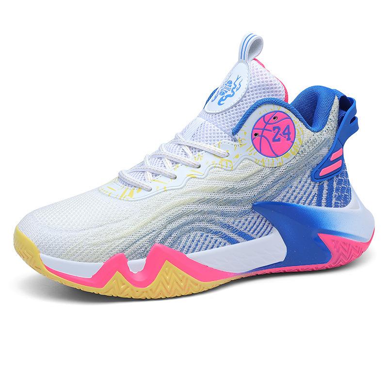 High-top competition training basketball boots new flying line teenagers primary and secondary school sneakers