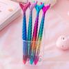 Gel Pen Mermaid-Themed 0.5mm Quick-Dry Black Ink Pen Cute Gradient Body Smooth Writing Pen for Students Journaling