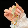 New Chinese clear green small fish color rope woven bracelet fashionable exquisite high sense daily versatile jewelry accessories