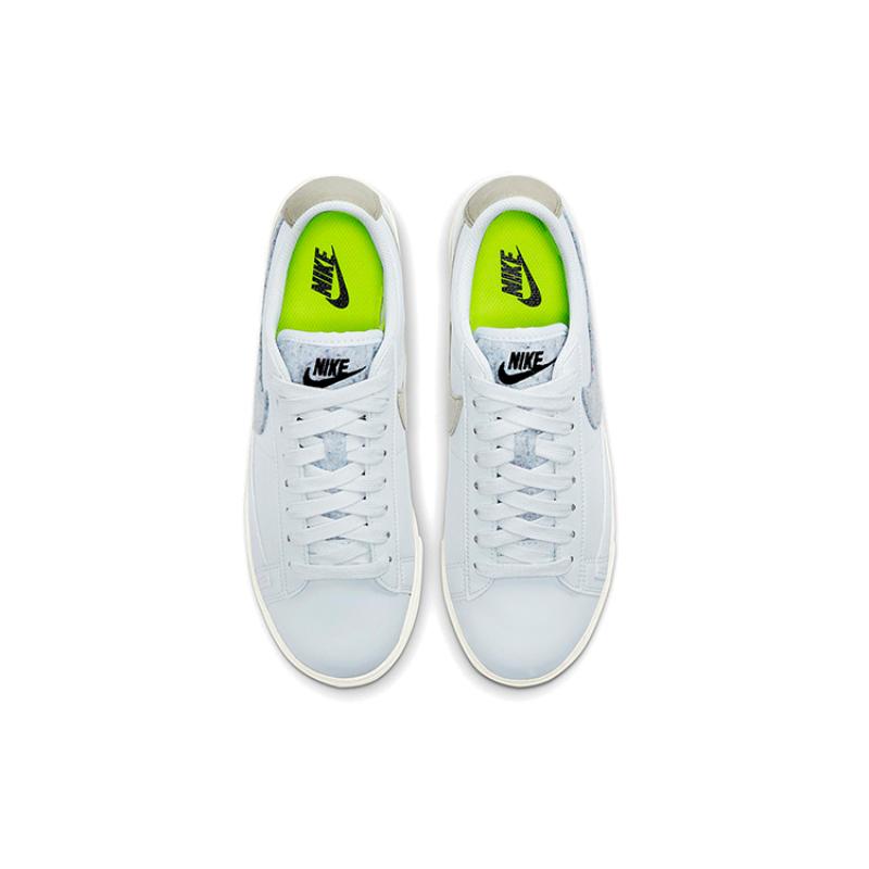 Nike Blazer Low Se Recycled Wool Pack Light Armory Blue Women's Sneakers Skateboard Shoes  DA4934-400