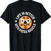 Life Is Better With Pizza Bagels - Pizza Bagels T-Shirt