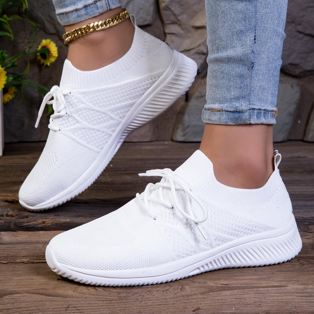 White Sport Running Shoes Women Air Mesh Breathable Walking Women Sneakers Comfortable Fashion Casual Sneakers Chaussure Femme