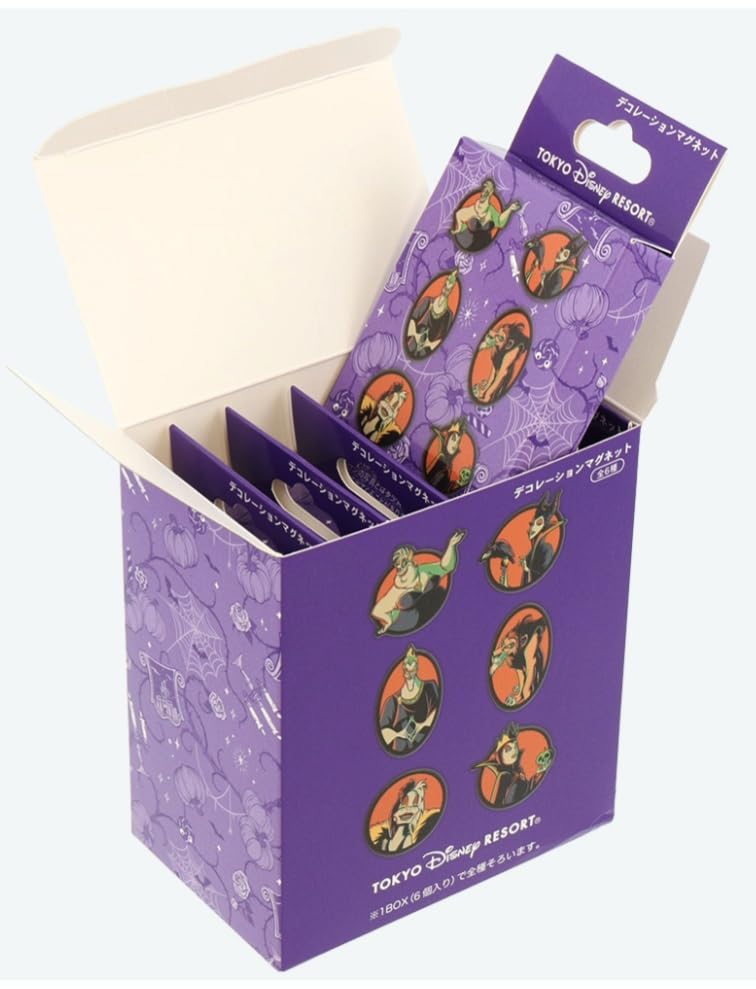 Villains Decoration Magnet Set, Complete Set, Halloween 2024, Tokyo Disney Resort Exclusive, Souvenir, Gift
